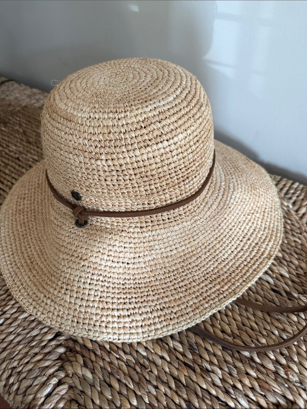 Packable Raffia Bucket Hat - Natural - Picture 5 of 5